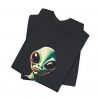 Humans Scare Me Alien Unisex Tee - Fun & Quirky Graphic T-Shirt for Science Fiction Lovers - Image 3