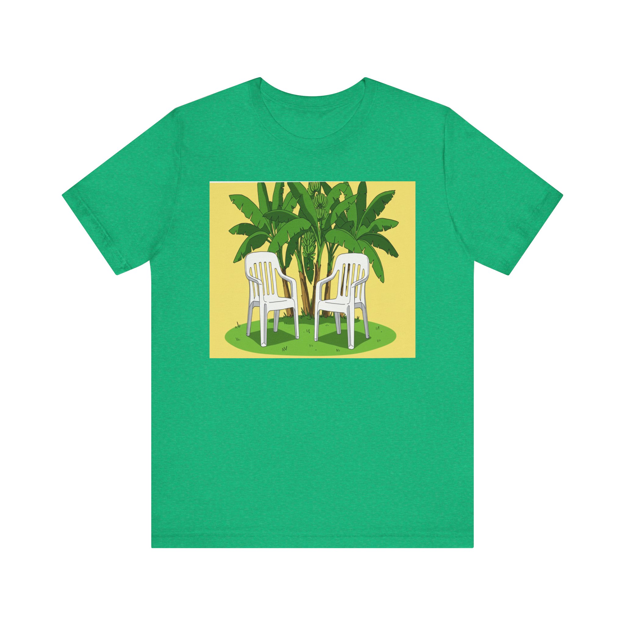 Tropical Vibes Tee - Relaxing Chair Design - Unisex Short Sleeve