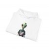 Alien 'Humans Scare Me' Unisex Heavy Blend™ Hooded Sweatshirt - Image 2