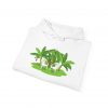 Tropical Paradise Hooded Sweatshirt | Relaxing Palm Chair Design - Image 8