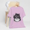 Funny Cat Eating Noodles Unisex Tee - Image 21