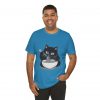 Funny Cat Eating Noodles Unisex Tee - Image 15
