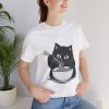 Funny Cat Eating Noodles Unisex Tee - Image 5