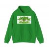 Tropical Paradise Hooded Sweatshirt | Relaxing Palm Chair Design - Image 2
