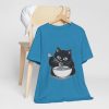 Funny Cat Eating Noodles Unisex Tee - Image 14