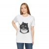 Funny Cat Eating Noodles Unisex Tee - Image 6