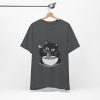 Funny Cat Eating Noodles Unisex Tee - Image 17