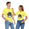 Funny Cat Eating Noodles Unisex Tee - Image 9