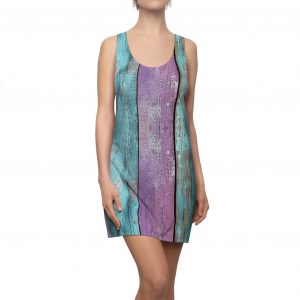 Colorful Boho Racerback Dress - Women's Cut & Sew Summer Fashion