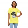 Funny Cat Eating Noodles Unisex Tee - Image 11
