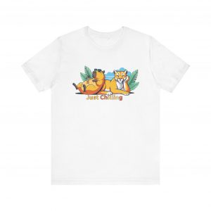 Chill Vibes Tee: Just Chilling Unisex Jersey Short Sleeve T-Shirt, Casual Wear, Relaxation Shirt, Summer Outfit, Gift for Friends