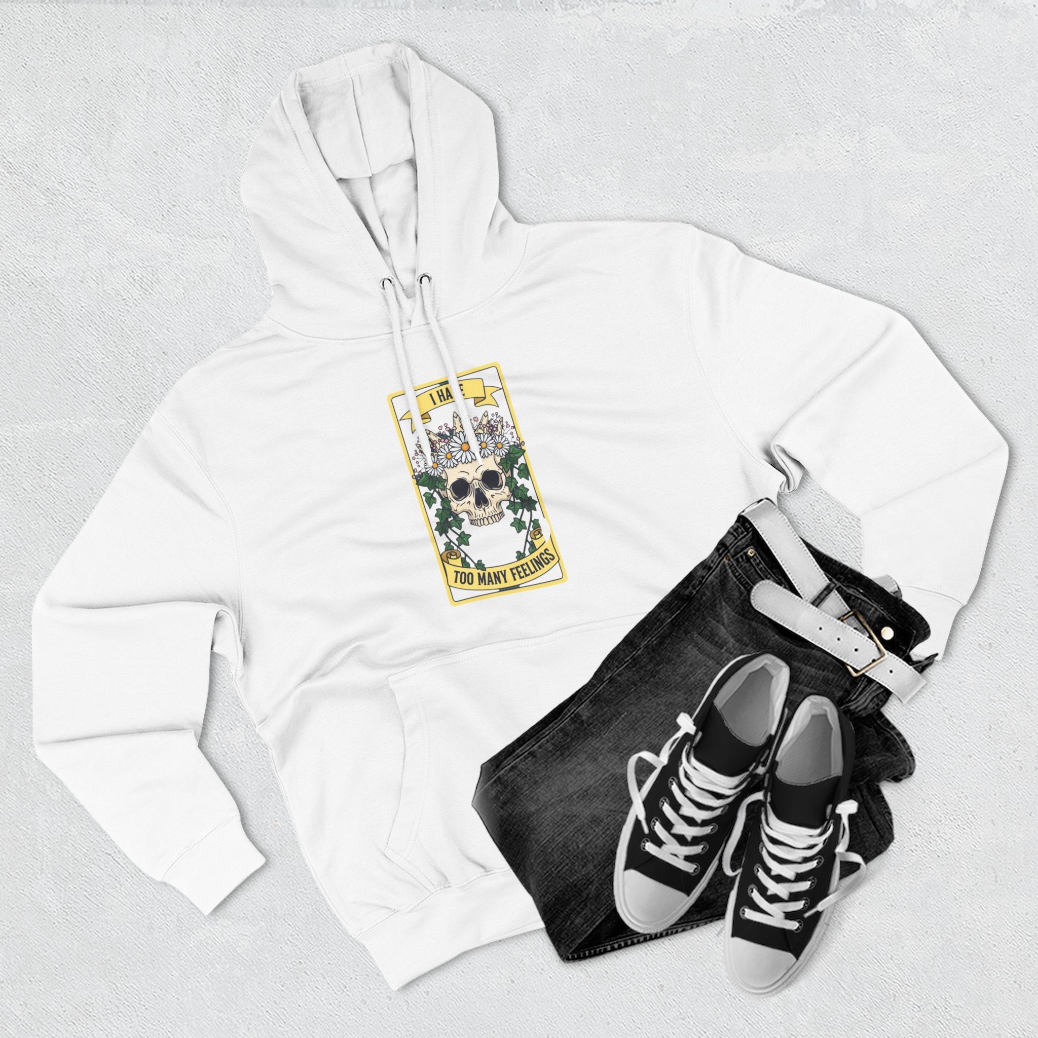 Skull Art Fleece Hoodie - Stylish & Cozy Design for Trendsetters