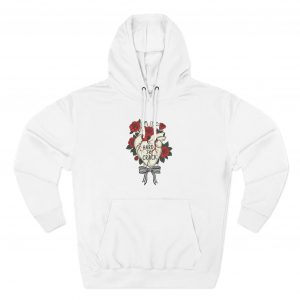 Rose & Skull Design Hoodie - Perfect for Hard Rock Lovers