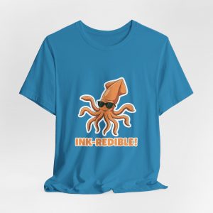 Cute Ink-Redible Octopus Tee | Unisex Graphic T-Shirt, Ocean Lovers Gift, Sea Life Apparel, Fun Summer Shirt, Unique Artist Design