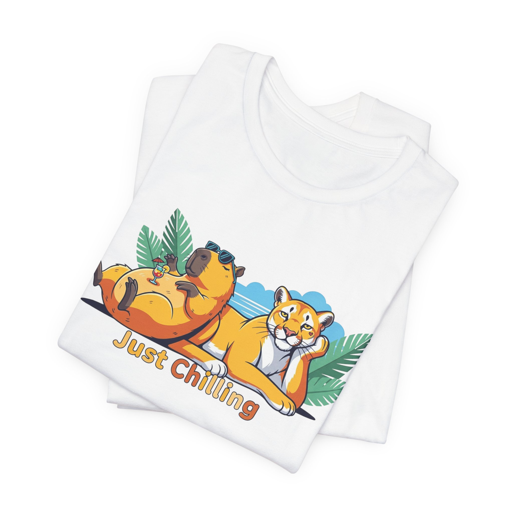Chill Vibes Tee: Just Chilling Unisex Jersey Short Sleeve T-Shirt, Casual Wear, Relaxation Shirt, Summer Outfit, Gift for Friends